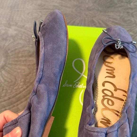 Sam Edelman Women's Purple Suede Flats - Picture 7 of 9
